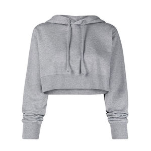 Sudadera con capucha y Top corto de lana a la moda para mujer, Jersey transpirable para entrenamiento de gimnasio de talla grande para otoño, invierno y primavera - Product Image 1