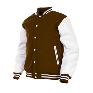 Chaqueta de béisbol universitaria personalizada con bordado de chenilla al por mayor - Product Image 6