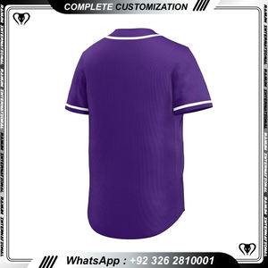 เสื้อเบสบอลระบายอากาศได้ดีราคาไม่แพงพร้อมตัวเลือกโลโก้ตามสั่ง - Product Image 3