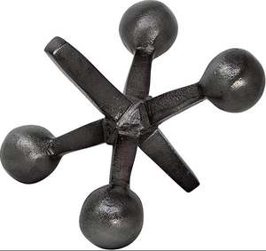 รูปปั้นประดับโต๊ะทำจากทองเหลือง AK สีดำตกแต่งในอินเดียสำหรับร้านอาหารและโรงแรม - Product Image 3