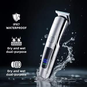 Tondeuse à barbe électrique sans fil pour homme avec 20 réglages de longueur, tondeuse à poils de nez étanche, rasoir alimenté par batterie - Product Image 3