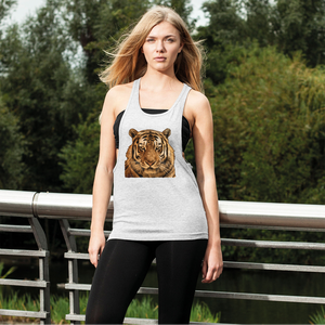 Top Deportivo para Mujer con Diseño de Tigre, Cómodo, Holgado, con Espalda Cruzada, Logotipo Personalizado, Tejido Transpirable, Estilo Crop Top para Uso Diario - Product Image 3