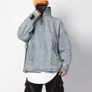 เสื้อฮู้ดกางเกงแบบมีฮู้ดสำหรับผู้ชายชุดล้างหินแบบย้อนยุคทรงโอเวอร์ไซส์ออกแบบโลโก้ได้ตามต้องการ - Product Image 2