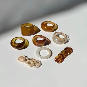 Anillos de Resina de Alta Calidad Hechos a Mano para Fiestas y Playa, Anillos de Resina de Moda, Artesanías de Resina - Product Image 5