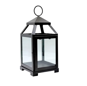 Porte-bougie en fer artisanal, lanterne en métal et en verre pour Pâques, mariage et décoration de la maison, centre de table de Noël - Product Image 1