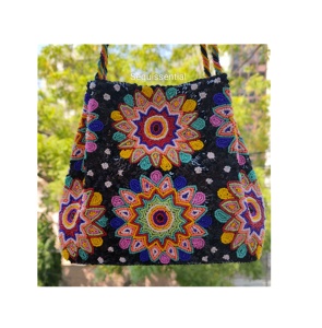 Best Selling Premium Quality Beaded Clutch Handbag From India New Shape Open Closure <b>Sequined</b> Decoration Wholesale Price Offered - Product Image 1