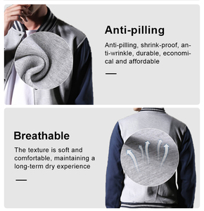 Veste universitaire pour homme en laine et cuir, imperméable et coupe-vent, personnalisable avec logo et couleurs, pour l'hiver, vente en gros, idéale pour les équipes et les clubs scolaires. - Product Image 5