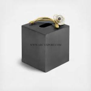 Dispensador de almacenamiento de tejido de acero inoxidable de Metal pulido con espejo de la mejor calidad, soporte de papel tisú de mesa clásico recién llegado - Product Image 6