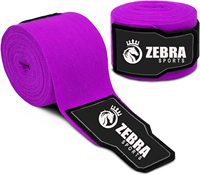Bandages de boxe Meister sur mesure pour adultes, 180 pouces, avec boucle élastique pour le pouce, style mexicain, MMA, respirants, en coton, tendance