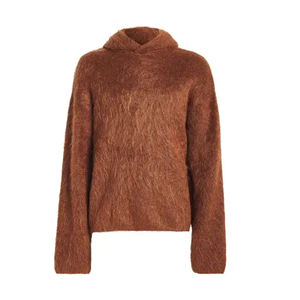 Sweat à capuche personnalisé 2026, mohair, fourrure personnalisée, sweat à capuche uni en laine, polaire, cachemire, sweat à capuche court pour femme, homme - Product Image 6