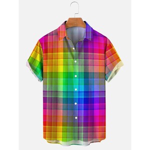 Top Trending Sublimation Printed <b>Shirts</b> High Quality <b>Half</b> <b>Sleeves</b> Men's <b>Shirts</b> 100% Organic Cotton Wholesale <b>Shirts</b> - Product Image 5