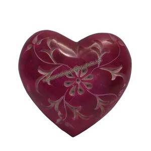 Corazón de Piedra de Jabón Hecho a Mano con Patrones Intrincados Tallados y Grabados, Perfecto para Decoración del Hogar con Estilo e Ideas de Regalos Únicos - Product Image 3