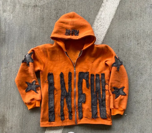 Sudadera con capucha corta lavada con ácido personalizada, ropa de calle, MOQ bajo, ropa de moda, Sudadera con capucha bordada, sudaderas con capucha de Hip Hop Unisex hechas en PK - Product Image 6