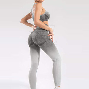 Conjunto de Yoga para Mujer de Diseño Nuevo con Logotipo Personalizado en la Parte Delantera, Conjunto de 2 Piezas de Secado Rápido y Transpirable - Product Image 3