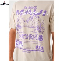 Kaos polos custom sablon berkualitas tinggi grosir, bahan polyester/katun berat 280 gsm, leher pendek, logo custom untuk pria
