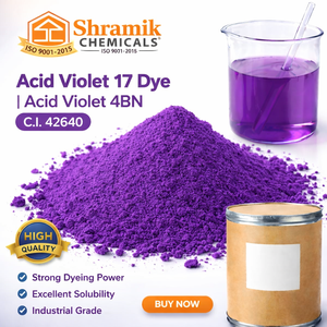 Violeta Ácido 17 (Violeta Ácido 4BN) C I 42640 CAS 4129-84-4 Polvo Violeta Colorantes Textiles Tinte Ácido Shramik Chemicals - Product Image 2