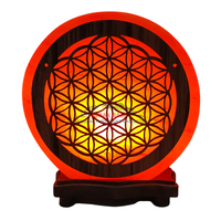 Lampe en sel de l'Himalaya sculptée en 3D JOBAK JS-3D, écologique, avec logo personnalisé, styles Feng Shui, certifiée ISO, directement de l'usine