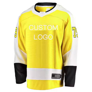 2024 Reversible 100% poliéster Hockey sobre hielo Jersey personalizado nuevo diseño ropa deportiva invierno uniforme equipo nombre impresión OEM servicio - Product Image 5