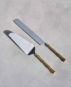 Meilleure qualité acier inoxydable et laiton métal gâteau de service ensemble pour mariage fête anniversaire événements au prix de gros de l'inde - Product Image 4