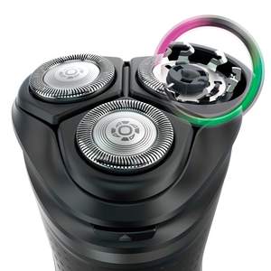 Rasoir électrique rechargeable à double lame, étanche IPX7, rasoir rotatif pour le visage et la barbe, grille de rasage de rechange lavable - Product Image 3