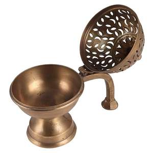Elegant Brass <b>Incense</b> Bakhoor <b>Burner</b> For Spiritual And Ritual Use Brass <b>Incense</b> Bakhoor <b>Burner</b> For Arabian Oud And Bakhoor - Product Image 3