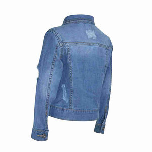 Chaqueta Vaquera de Mezclilla para Mujer, Estilo Casual, Abotonada, Holgada, de Algodón, para Invierno - Product Image 5