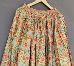 กระโปรงแม็กซี่ผ้าฝ้ายฤดูร้อนสำหรับผู้หญิงชุดปาร์ตี้ดีไซน์ใหม่พร้อมเข็มขัดรัดเอวธรรมชาติระบายอากาศเหมาะเป็นของขวัญ - Product Image 3