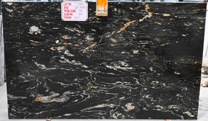 Superficie pulida de losa de granito de oro de titanio de gran tamaño de diseño moderno con tinte dorado - Product Image 5