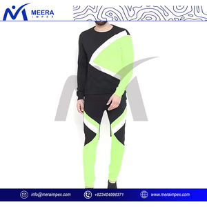 Nuevos conjuntos Unisex en blanco medio Jersey chándales LOGO personalizado rayas reflectantes Jogging trajes ropa de entrenamiento Lisa ropa deportiva - Product Image 2
