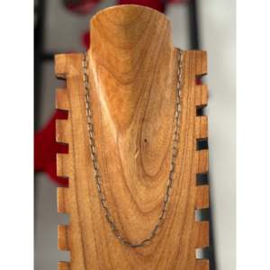 Navajo 14K Gold Religious Style Necklace Geometric-shaped Sterling <b>Silver</b> Paperclip Link Ball-shaped Rope <b>Box</b> Snake Variants - Product Image 1