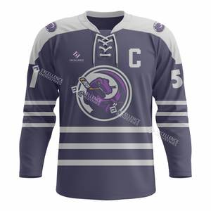Nueva llegada de la sublimación personalizada conjuntos de uniformes de hockey sobre hielo 100% poliéster de secado rápido y transpirable hecho en Pakistán - Product Image 5
