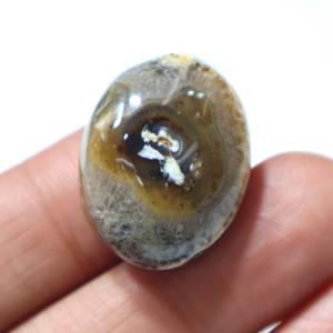 Pierre précieuse naturelle en agate Sulemani Aqeeq, cabochon, agate striée, pierre lisse, pierre en vrac, fournisseur en gros pour la fabrication de bijoux - Product Image 1