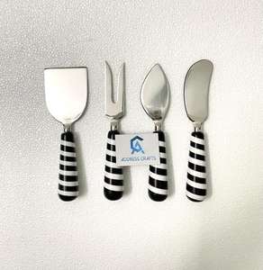 Luxury Kitchenware Cheese Slicer Set with Amazing Shiny Resin Handle Stainless Steel Blade Stylish Design Perfect Cheese Tools - Product Image 6