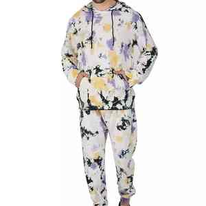 Fabricante Hombres Tie Dye Chándal Ropa de invierno Último diseño Tallas grandes Aceptamos embalaje personalizado Chándal de material suave para hombres - Product Image 6