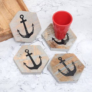 Tapis de boisson durable élégant de style crochet en bois pour la table à manger comptoir de cuisine fête de mariage et utilisation quotidienne de l'Inde - Product Image 1