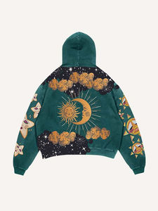 2025 nueva sudadera de algodón Unisex con capucha de gran tamaño LOGO personalizado Vintage ácido lavado gráfico - Product Image 6