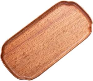 Plateau de service rectangulaire en bois d'acacia de haute qualité pour la maison, la cuisine, le restaurant, l'organisateur de bureau, la table à manger. - Product Image 5