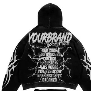 Dernier design, survêtements confortables personnalisés imprimés en sublimation, grandes tailles, avec logo, unis, effet délavé, coupe-vent - Product Image 6