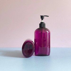 ขวดพลาสติกใสทรงสี่เหลี่ยมขนาด500มล. สำหรับล้างตัวขวดแชมพูพร้อมปั๊มแบบกดขวดทำจากเจลอาบน้ำสำหรับสัตว์เลี้ยง - Product Image 5