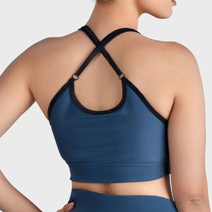 2025 New Arrival Women's Lightweight Fitness Gym Sport Bra Plus Size Yoga Bra with Breathable Feature Front Logo Made Pakistan - Product Image 4