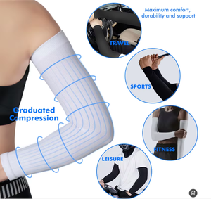 Mangas de Compresión para Ciclismo, Accesorio Deportivo para Gimnasio, Protección contra la Hinchazón, Artritis, Codo, Producto de Seguridad para Fitness - Product Image 5