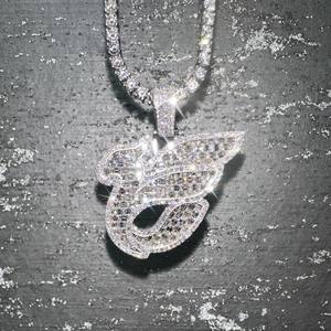 Colgante de diseño de Hip Hop de plata 925 de lujo con diamante de moissanita y bolsa de dinero helado joyería de fiesta personalizable - Product Image 2