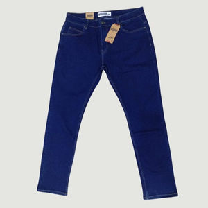 กางเกงยีนส์ผู้ชายเอวสูงแบบมีกระดุมทรงสลิมฟิตแบบไม่เคยซัก - Product Image 6