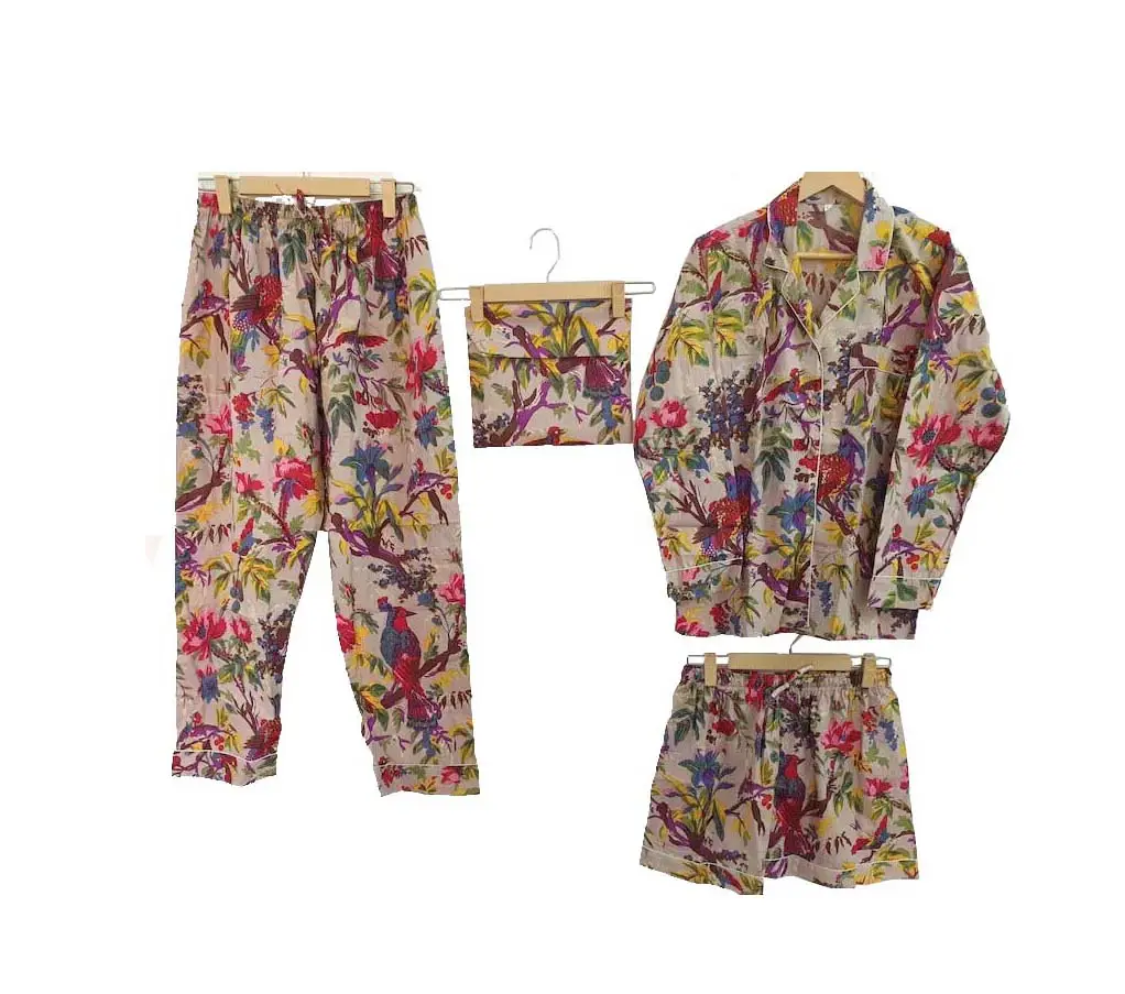 Ensemble pyjama de meilleure qualité Robe de nuit en coton Tenue de nuit pour femmes Ensemble pyjama confortable assorti Jaquettes de demoiselle d'honneur