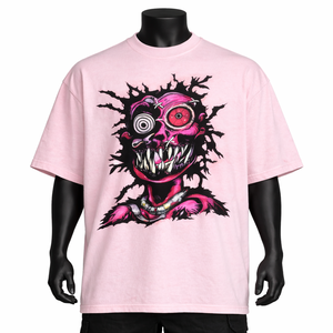 Camiseta personalizada extragrande para hombre con logo impreso, 100% algodón, talla grande, camiseta de moda para hombre, venta al por mayor, ropa gráfica OEM. - Product Image 1