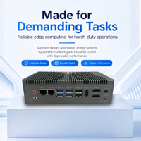 Ordinateur industriel embarqué N97, design sans ventilateur, 6 ports COM RS232, double LAN, multi-écrans, DDR4, mini PC pour l'intégration d'équipements