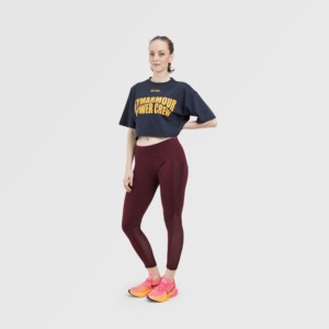 T-shirt Oversize Ease Motion Bleu Marine en Jersey 100% Coton - Product Image 4