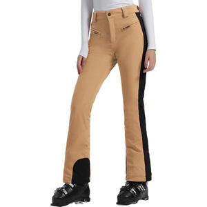 Fabricant OEM de pantalons de ski pour femmes sur mesure avec logo de coquille imperméable coupe-vent et services de marque privée - Product Image 3