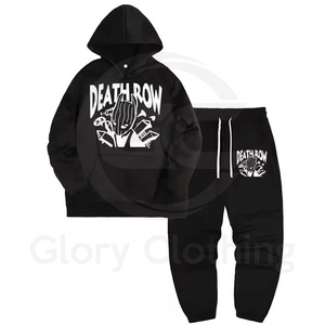 Nuevo estilo Death Row Print Athleisure Set Streetwear Moda Chándales estampados para hombres Venta al por mayor Chándales de invierno baratos - Product Image 1