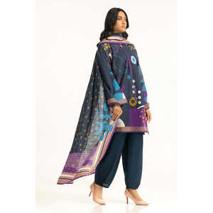 IUSTKSD-1372 Traje Casual Estampado Khaddar de 3 Piezas - Product Image 6